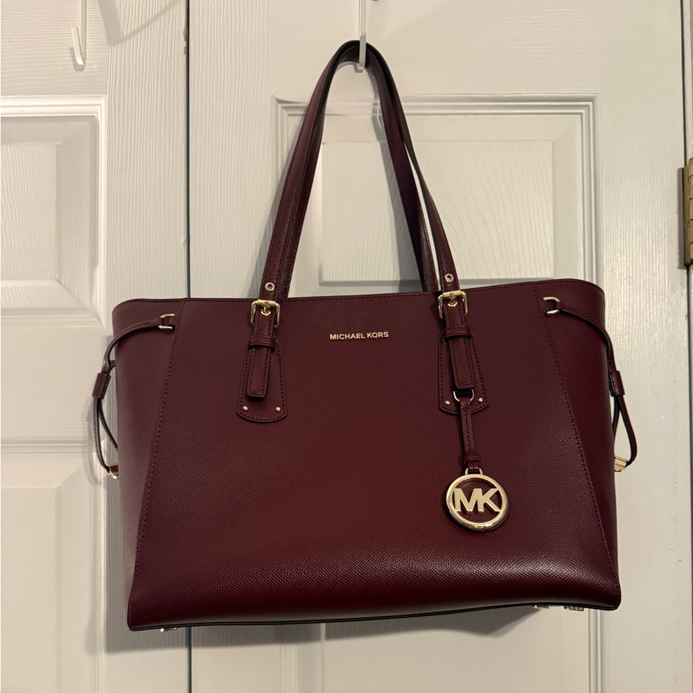 Michael Kors Dark Red Tote Bag